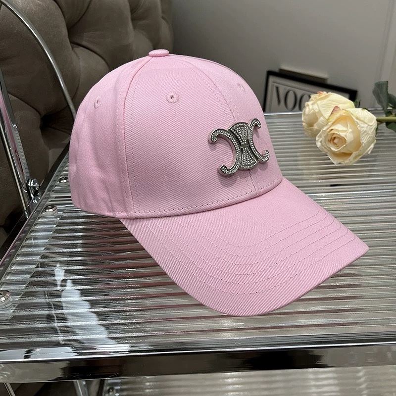 Logo Detail Baseball Cap In Pink
