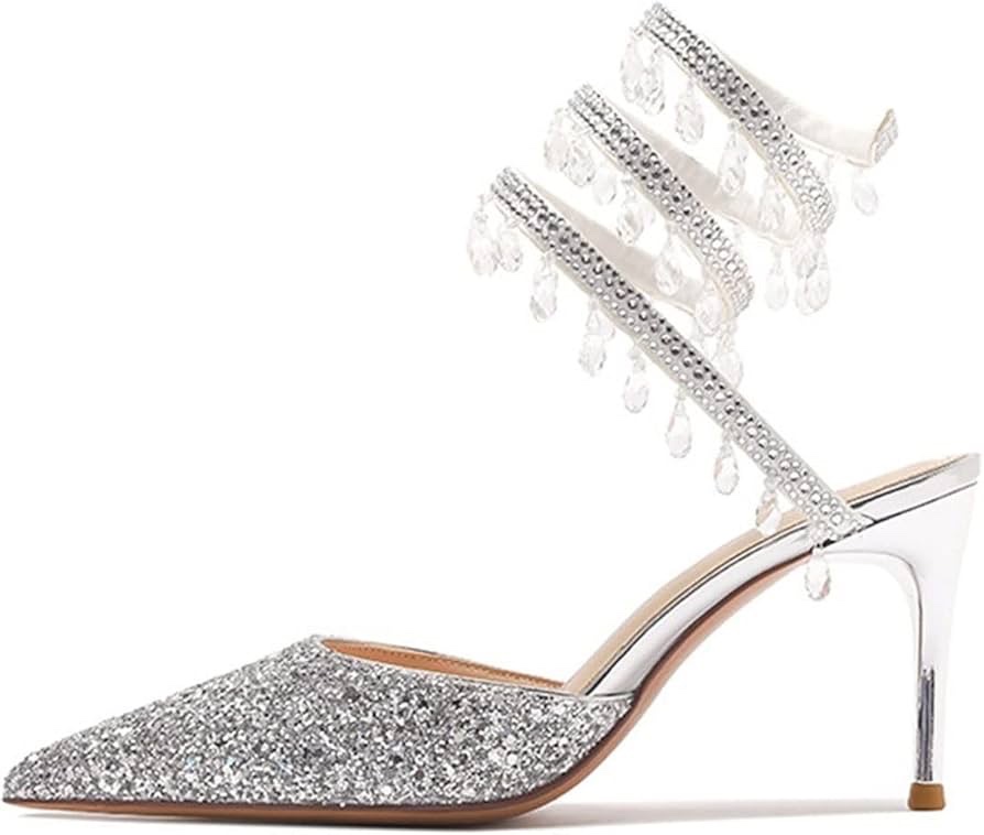 Glitter Silver Heels 2 Glitter Silver Heels - Image 2
