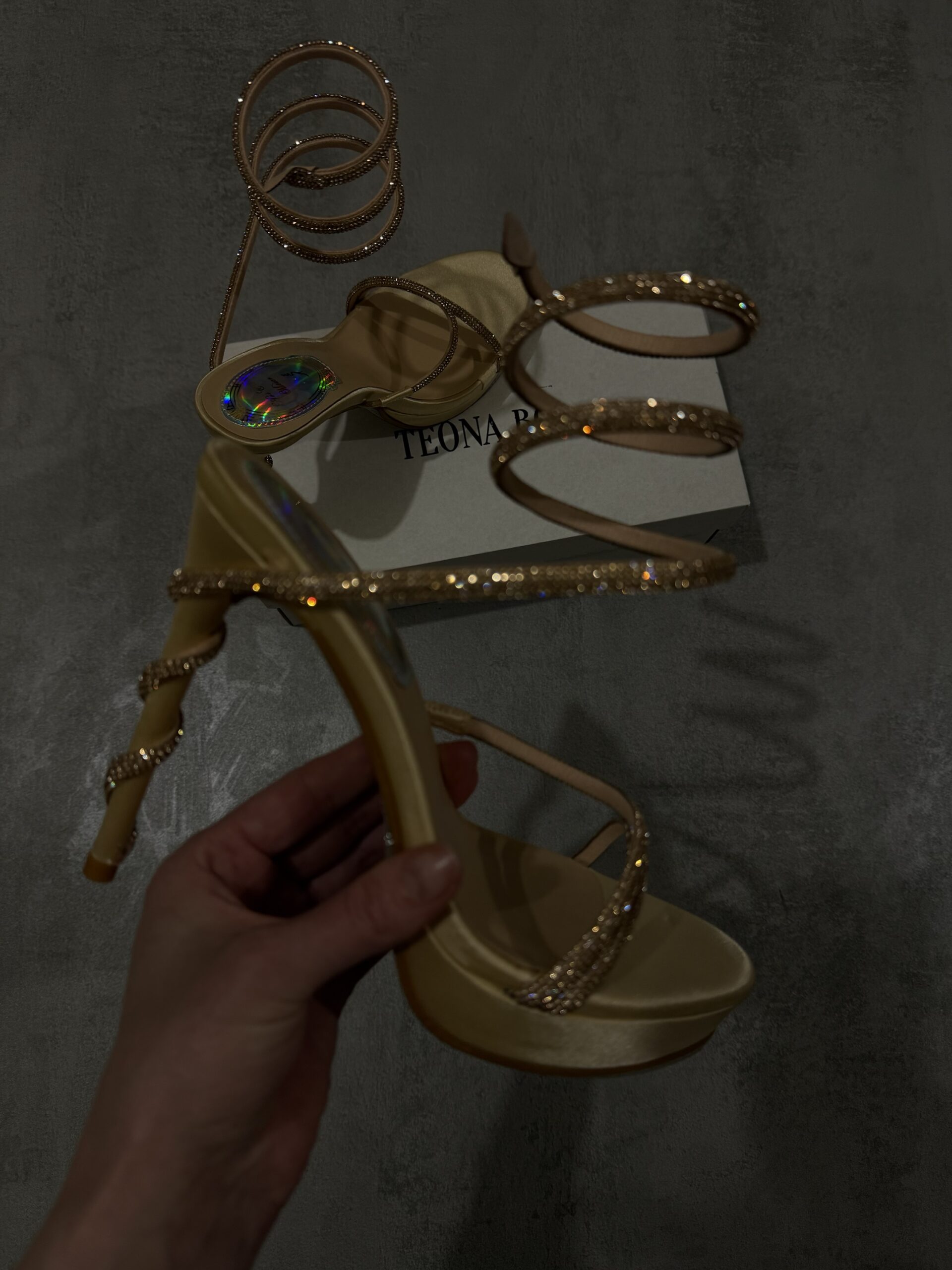 Luna Gold Heels