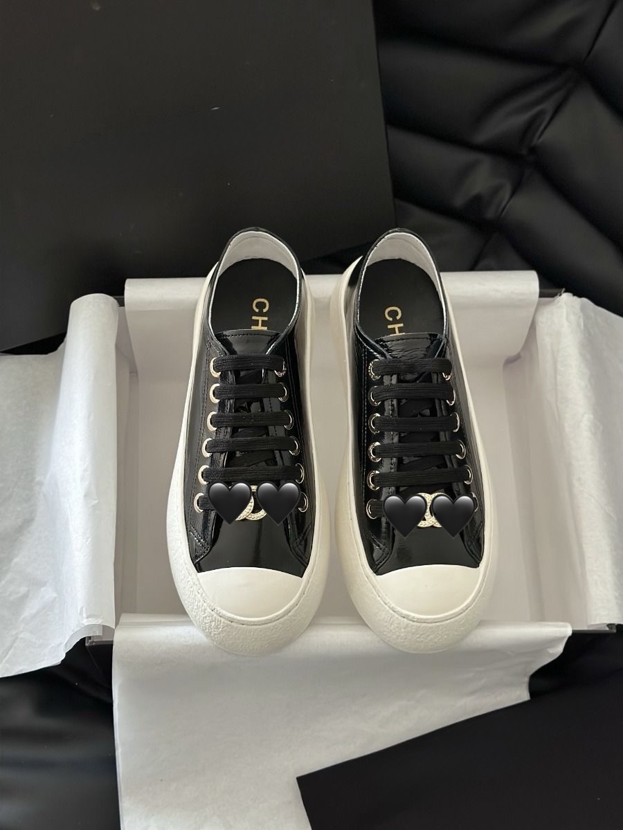 Glossy Night Logo Trainers 3 Glossy Night Logo Trainers - Image 3