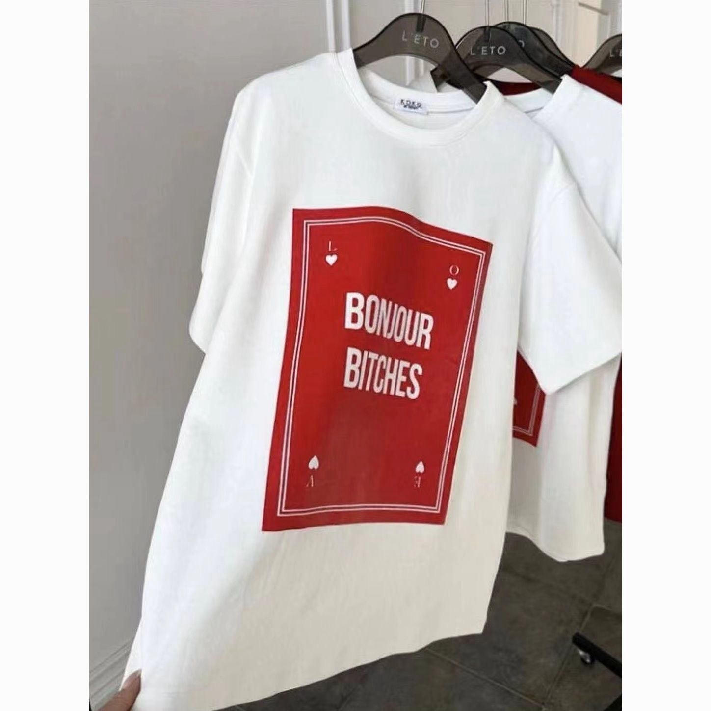 Bonjour Statement Graphic Tee