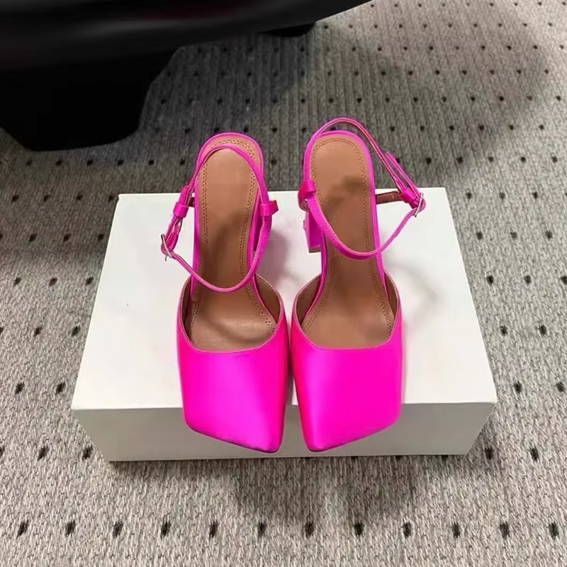 Home EN 5 Neon Fuchsia Ankle-Strap Pumps