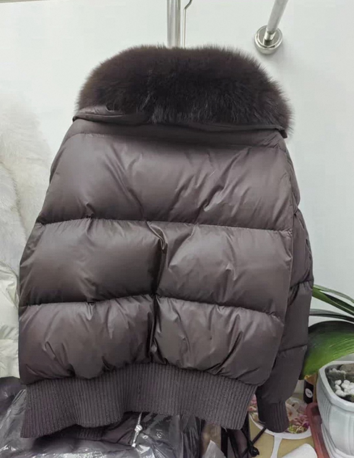 Mocha Fox Elegance Down Jacket 2 Mocha Fox Elegance Down Jacket - Image 2